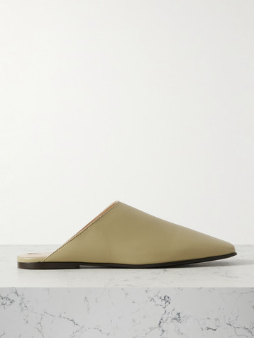 Loro Piana Alba leather slippers