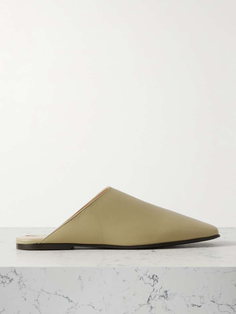 Loro Piana Alba Leather Slippers