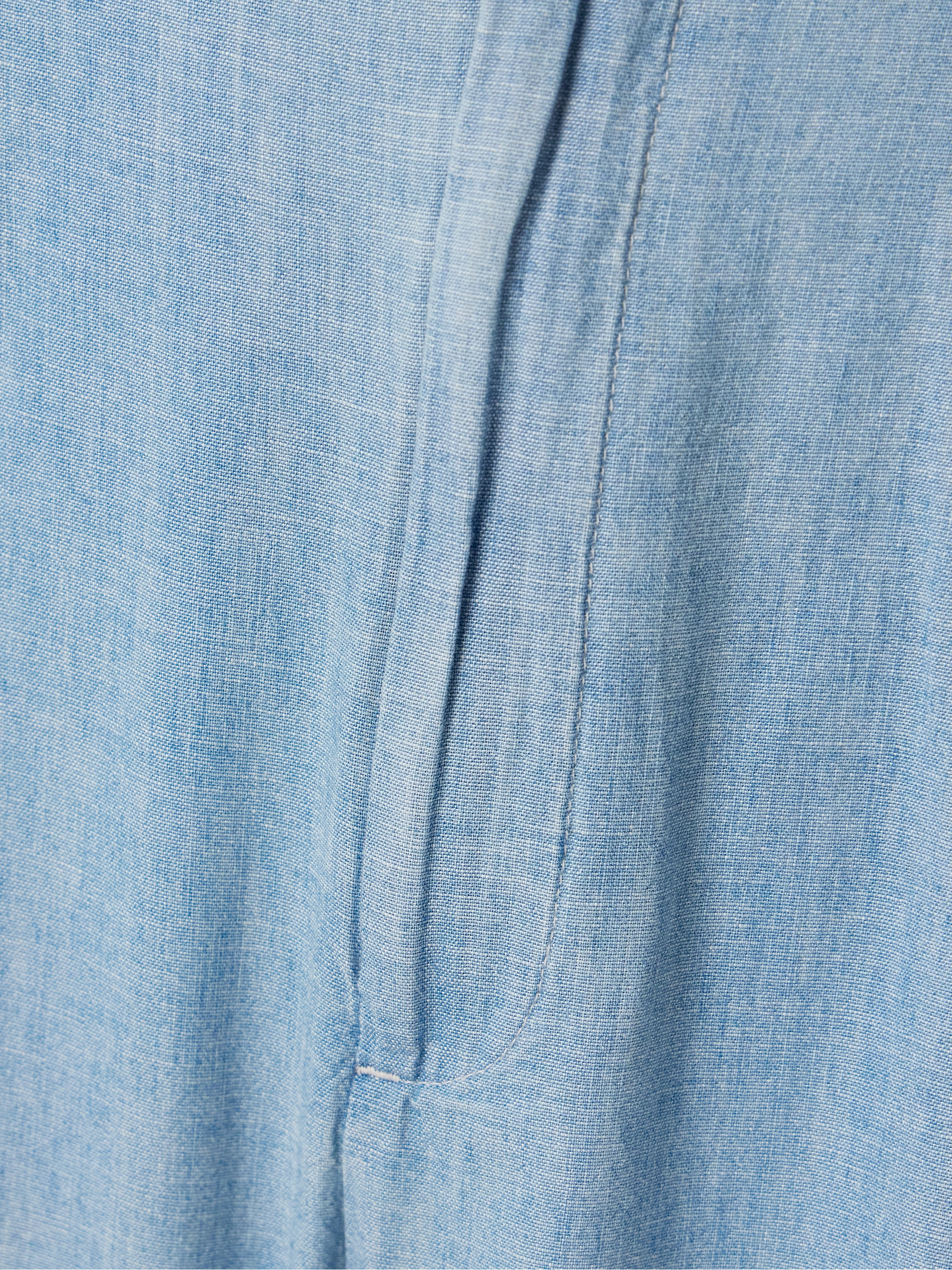 Polo Ralph Lauren Pleated cotton-chambray wide-leg pants
