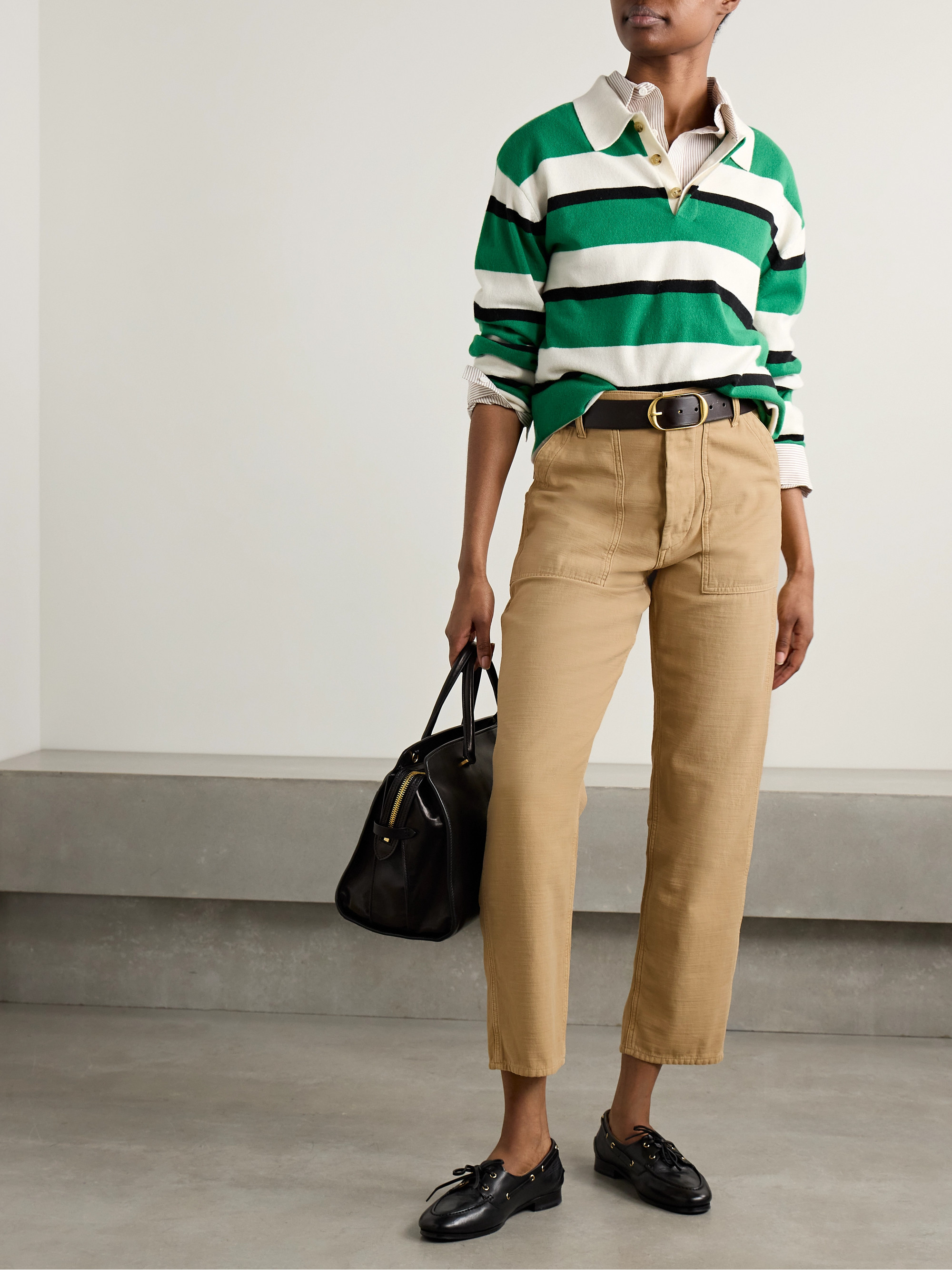 Polo Ralph Lauren - The Ricky cropped cotton straight-leg pants
