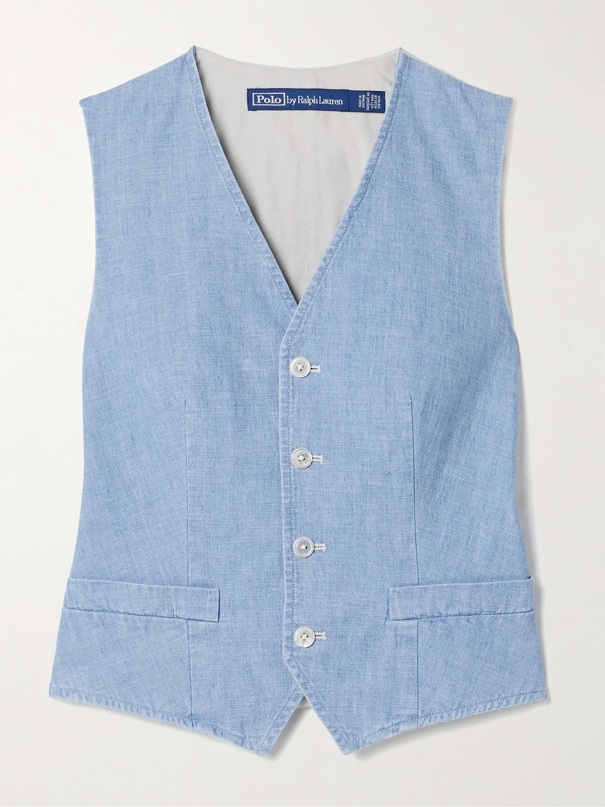 Cotton Feather Print Mini Round neck Vests