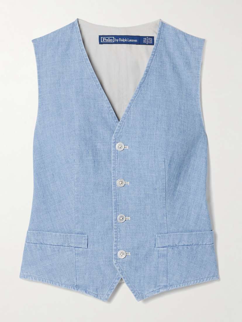 Polo Ralph Lauren Pauline Cotton-chambray Vest