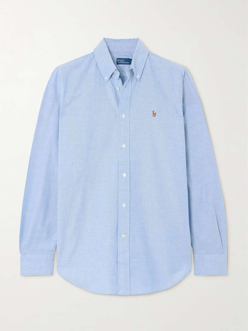 Polo Ralph Lauren Embroidered Cotton-blend Oxford Shirt