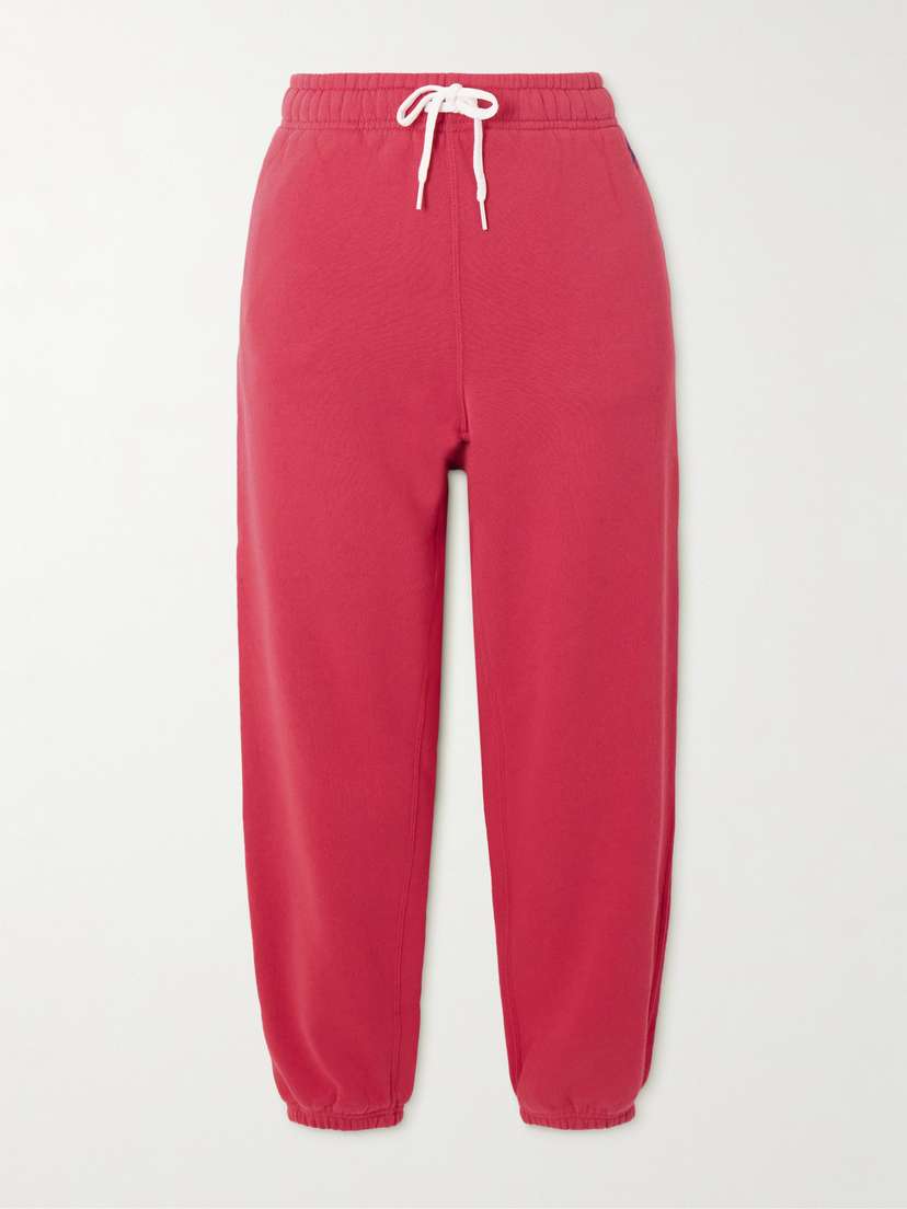 Polo Ralph Lauren Embroidered Cotton-blend Jersey Track Pants