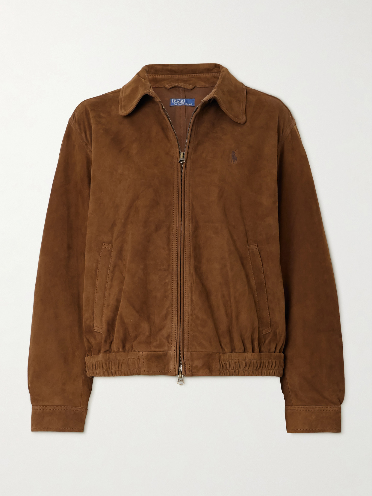 Polo Ralph Lauren - Embroidered Suede Jacket - Light brown