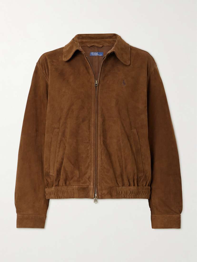 Polo Ralph Lauren Embroidered Suede Jacket