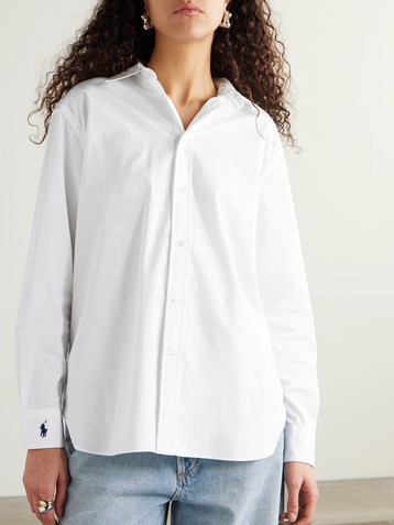 Polo Ralph Lauren Embroidered cotton-poplin shirt