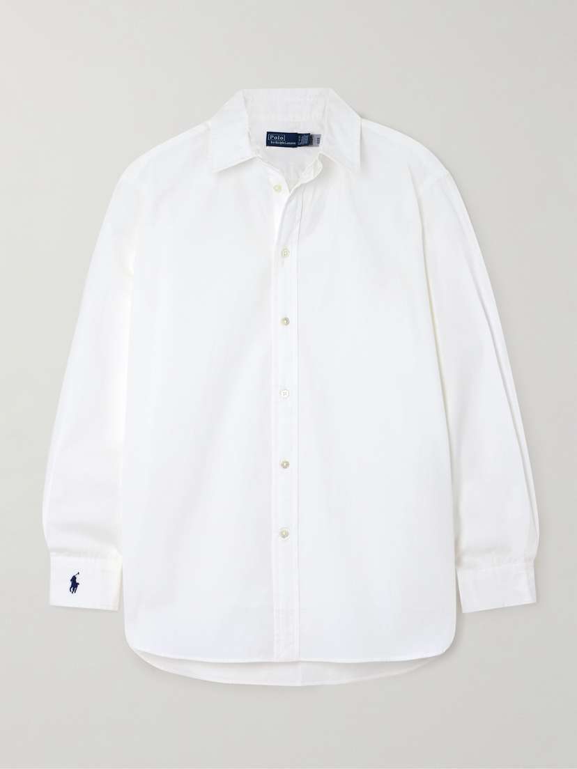 Polo Ralph Lauren Embroidered Cotton-poplin Shirt
