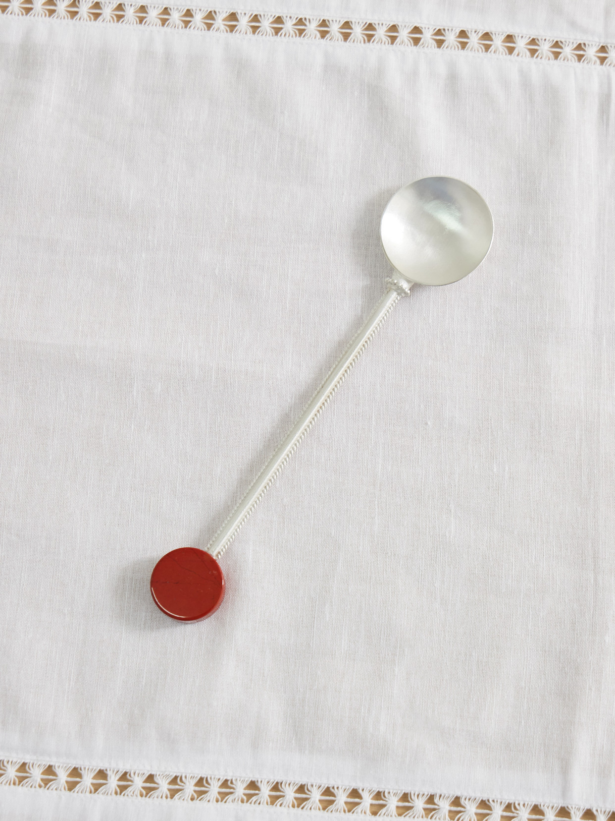 Natalia Criado - Silver-plated And Jasper Spoon - One size