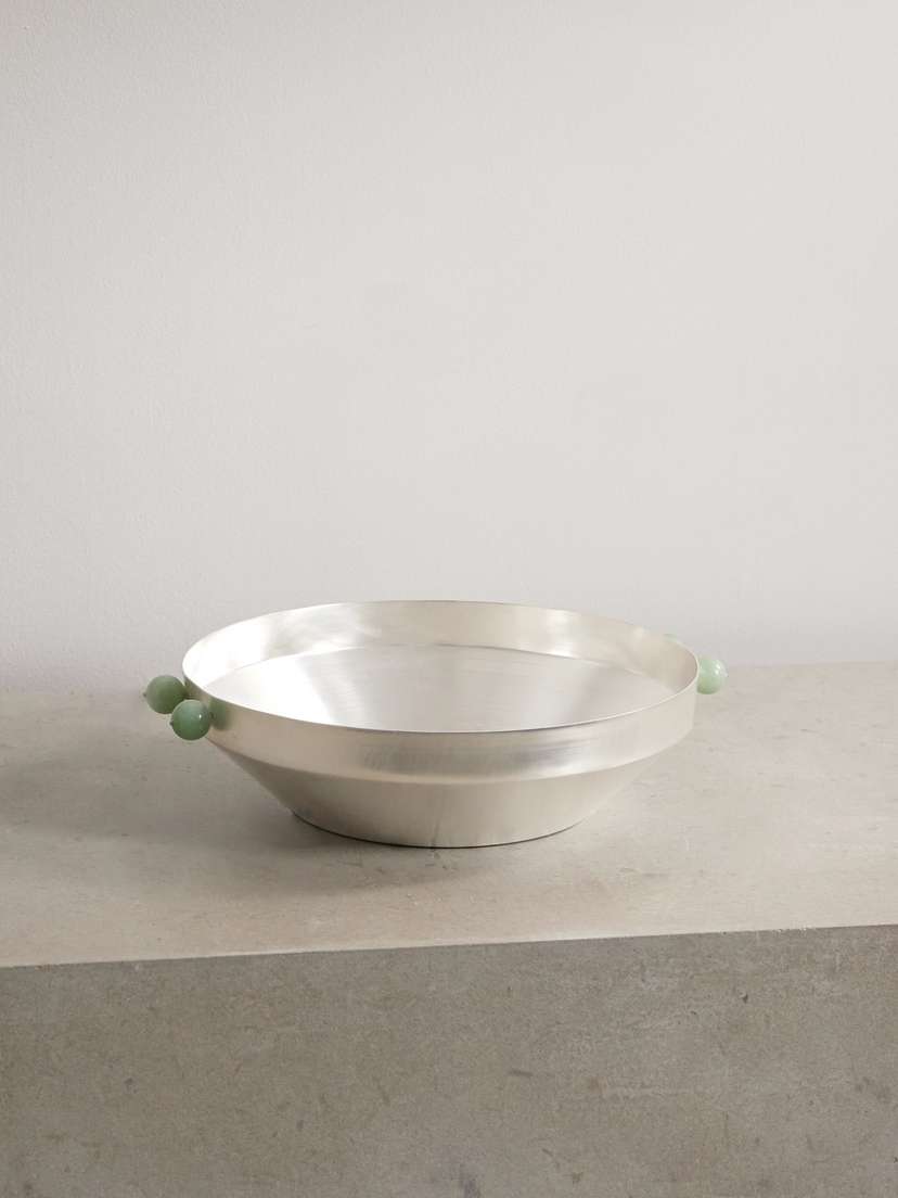 Natalia Criado Triangular Silver-plated And Stone Bowl