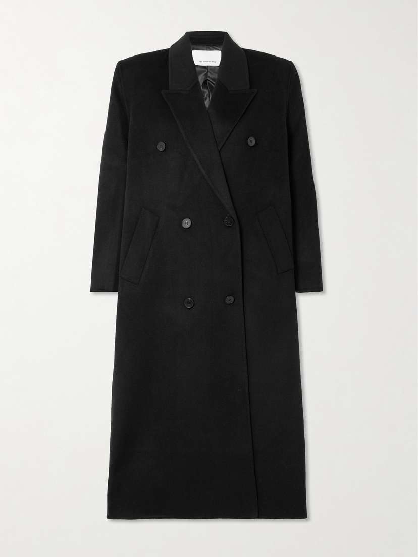 The Frankie Shop Gaia Double-breasted Wool-blend Coat
