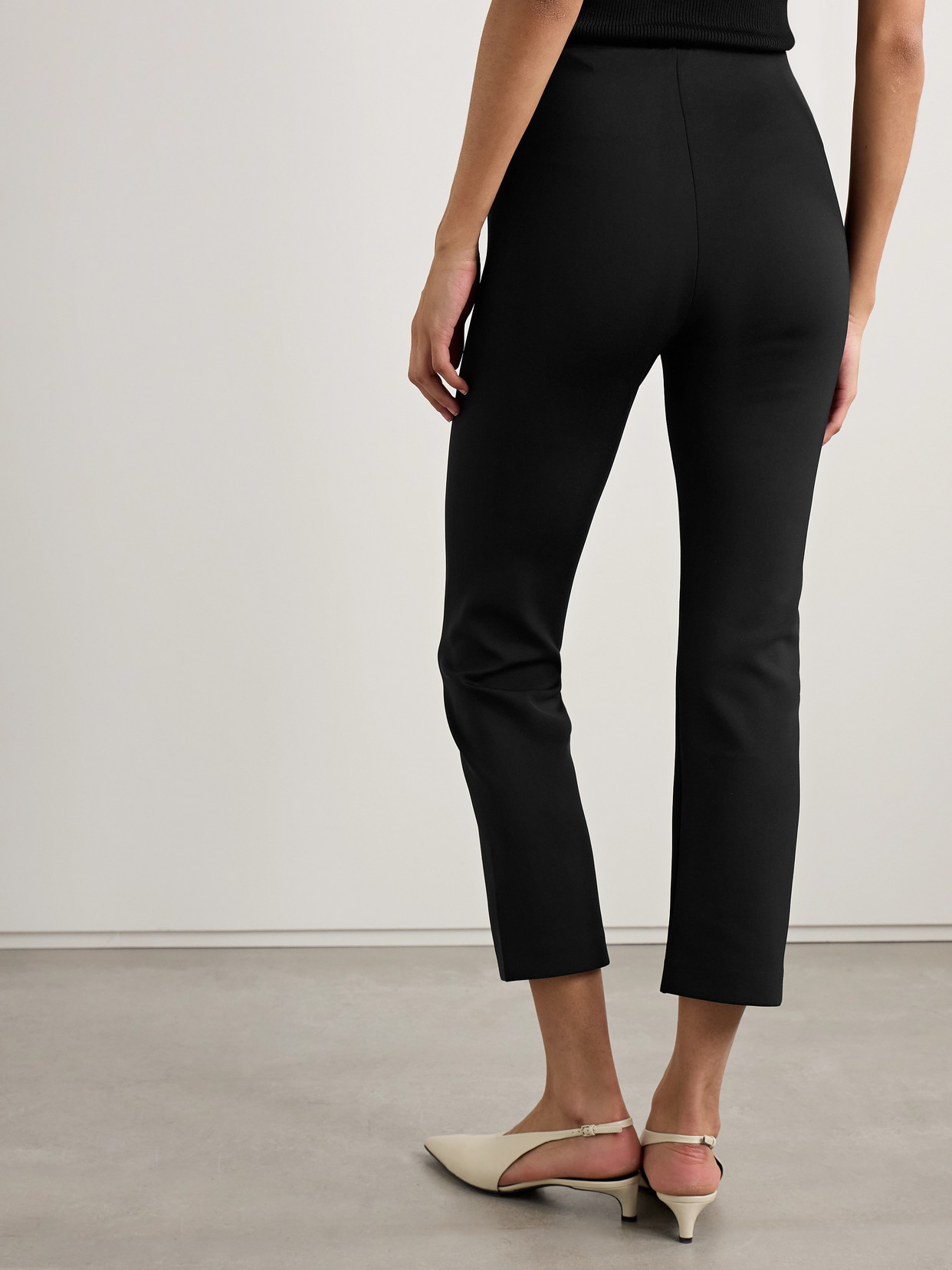 Fforme Shim Stretch-ponte Skinny Pants In Black