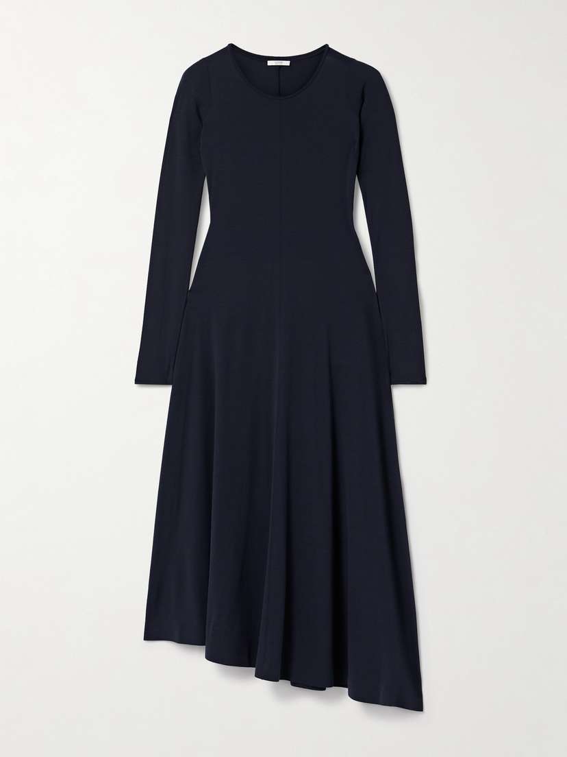FFORME Jo Asymmetric Stretch-silk Jersey Midi Dress