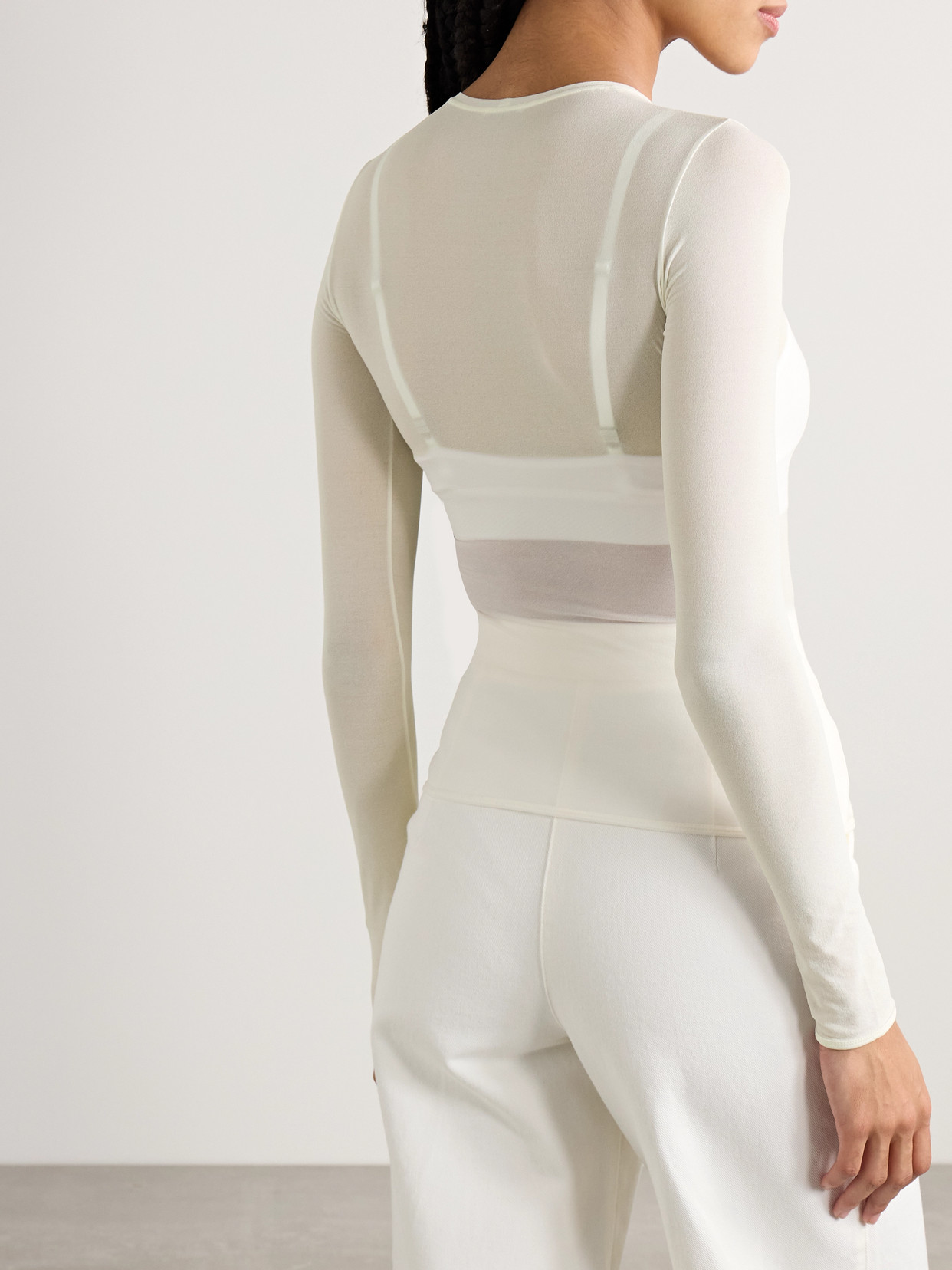 FFORME AMES STRETCH-SILK T-SHIRT