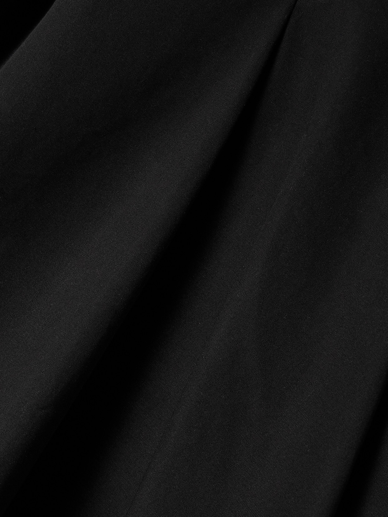Fforme Cotton Rio Asymmetrical Pleated Midi Skirt In Black