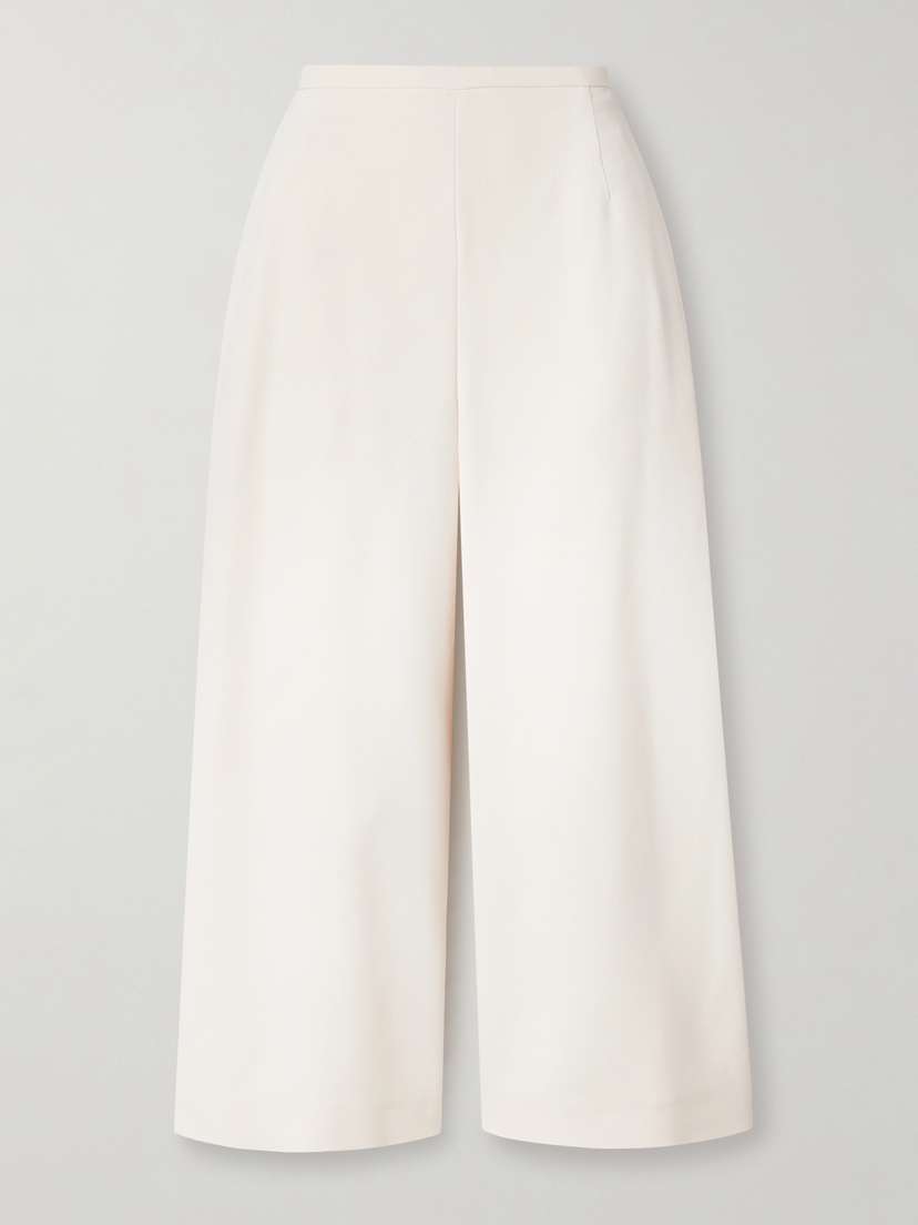 FFORME Pat Cropped Crepe Wide-leg Pants