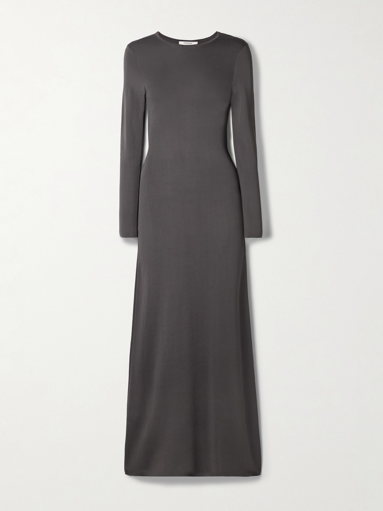 Fforme Scudder Stretch-jersey Maxi Dress In Grey