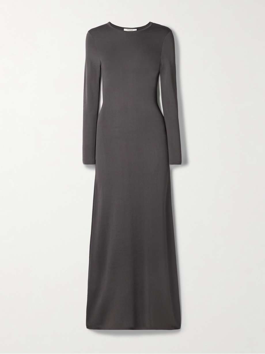 scudder stretch-jersey maxi dress