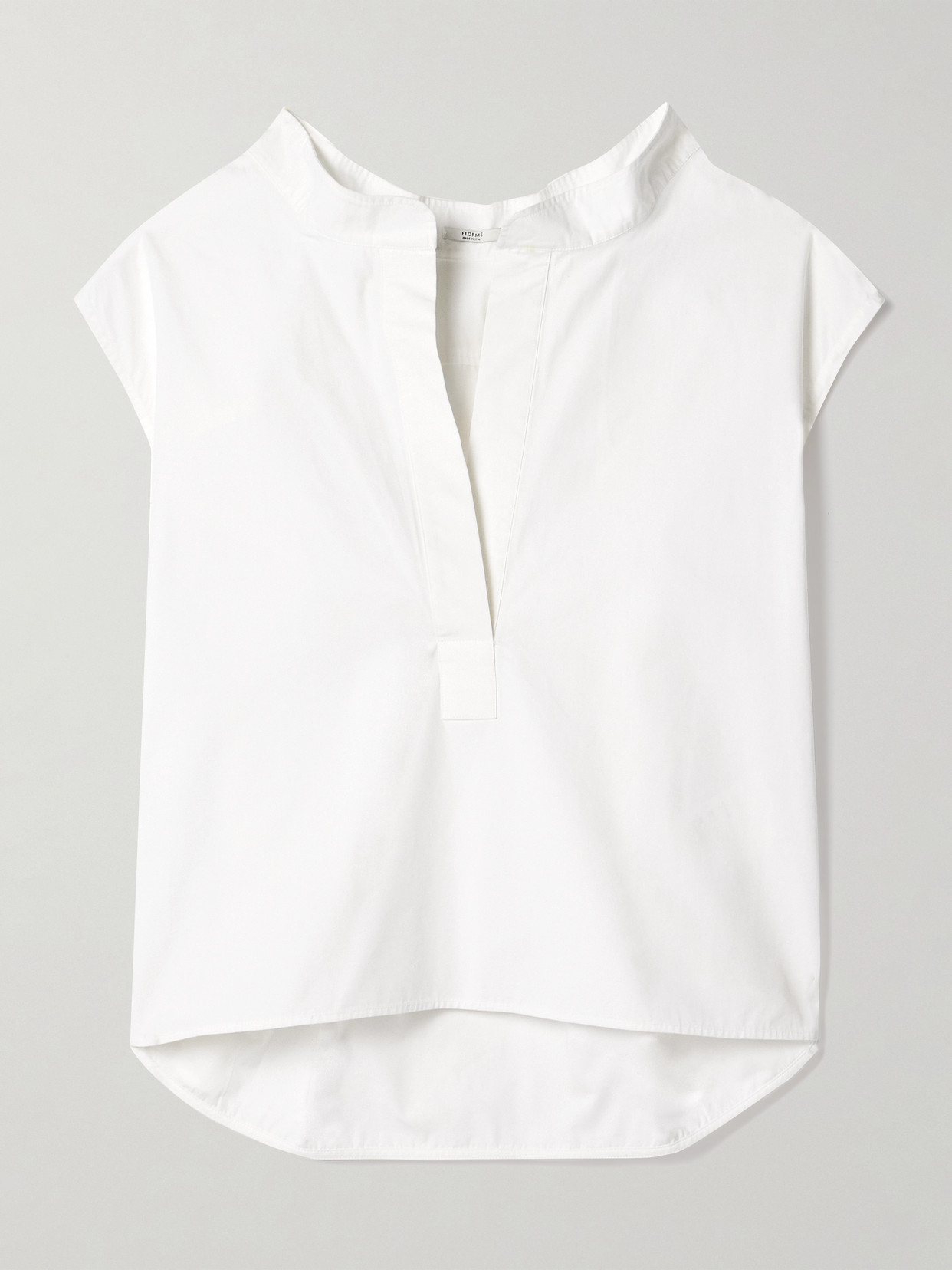 Fforme Dores Cotton-poplin Tunic In White