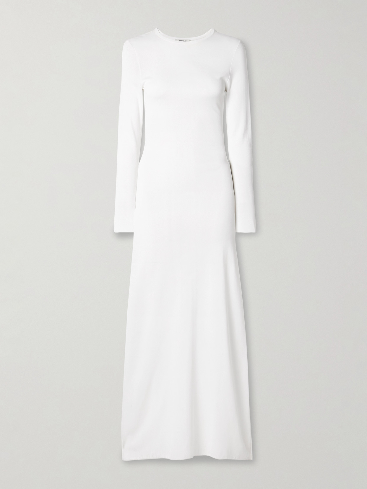 Fforme Scudder Stretch-jersey Maxi Dress In White