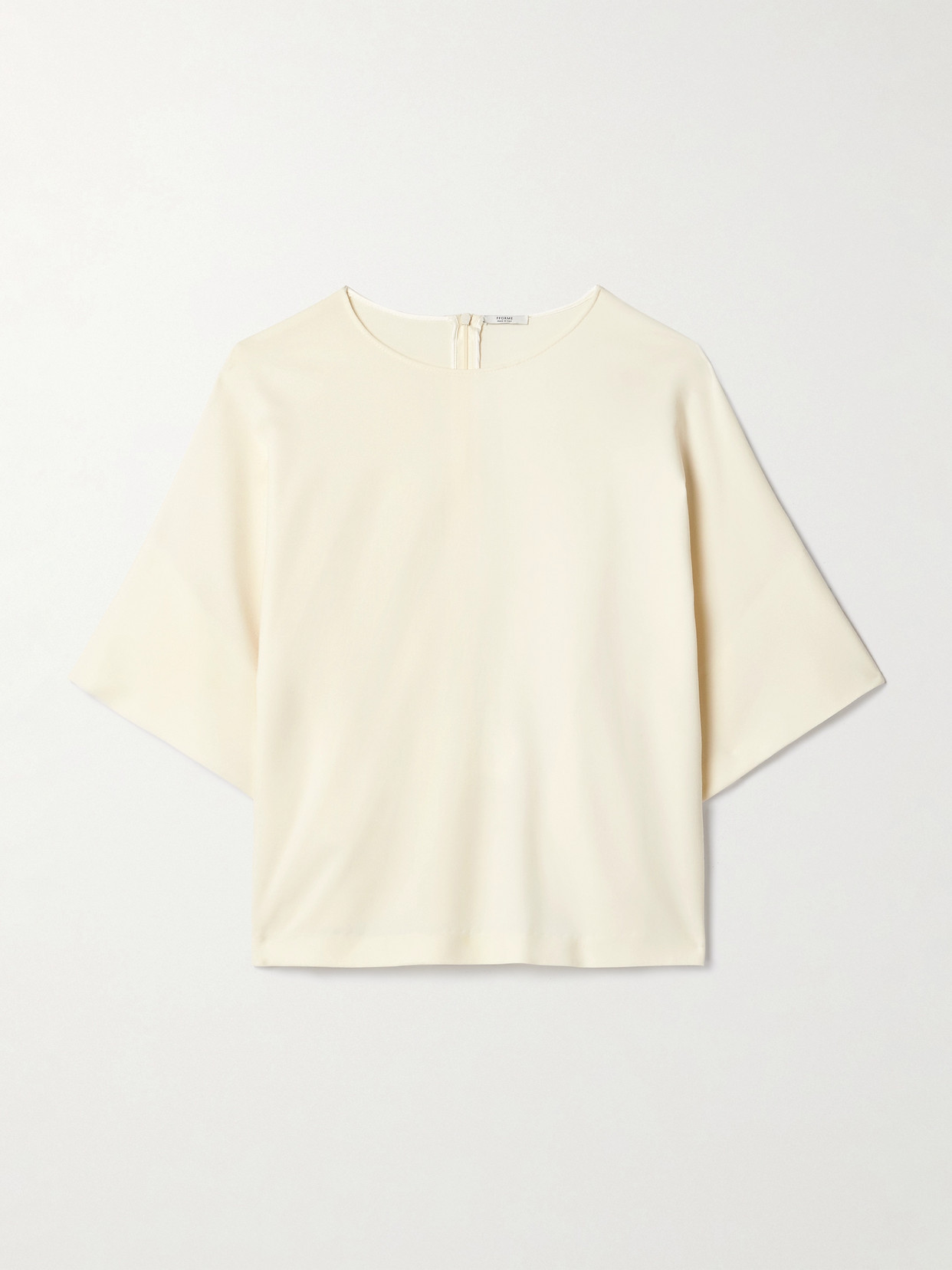 Fforme Tenley Wool-blend Top In Off-white