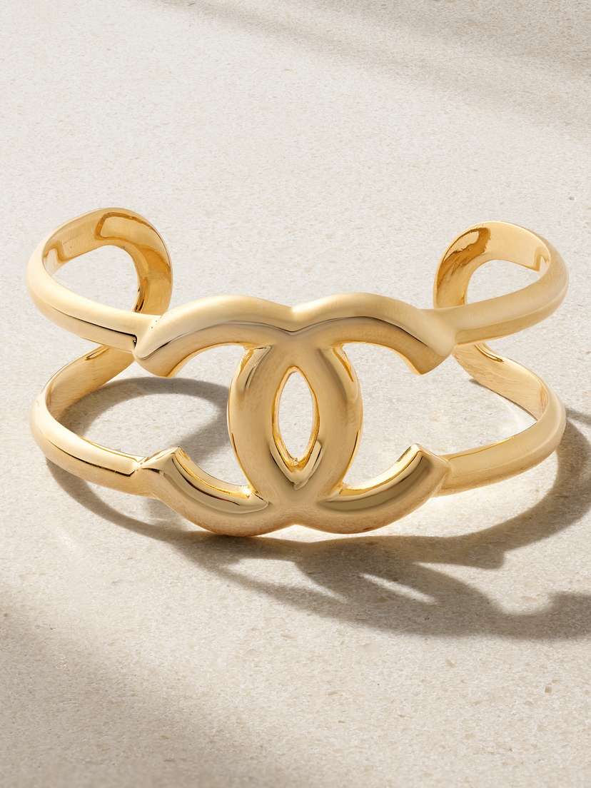 Vintage Chanel plated Cuff