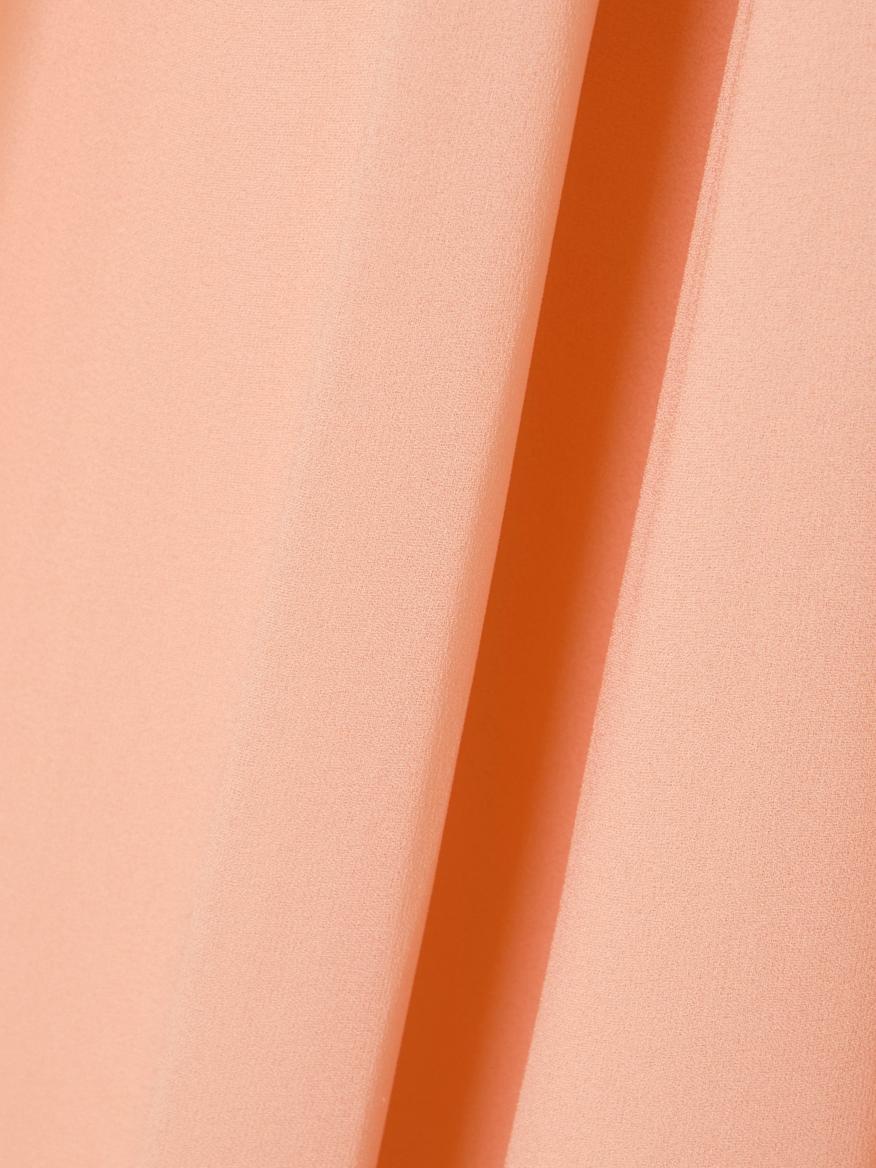 Alaïa Georgette Tapered Peplum Pants In Orange