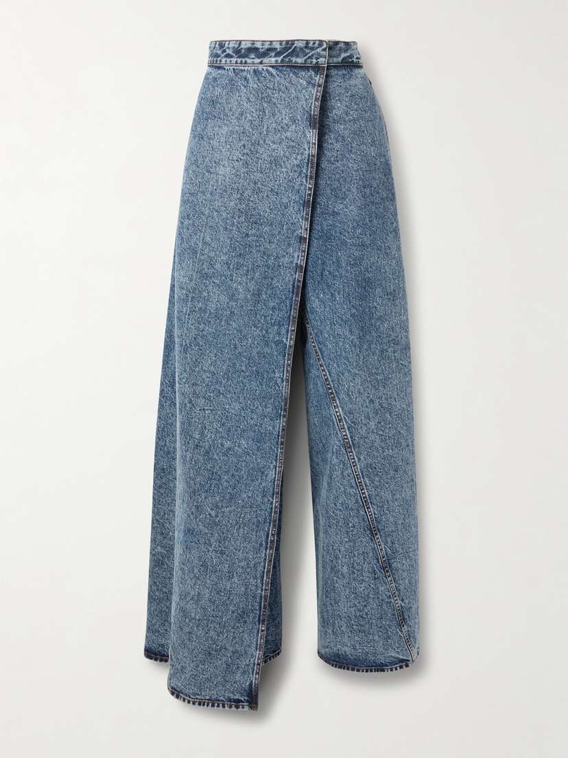 Alaïa Asymmetric Wide-leg Jeans