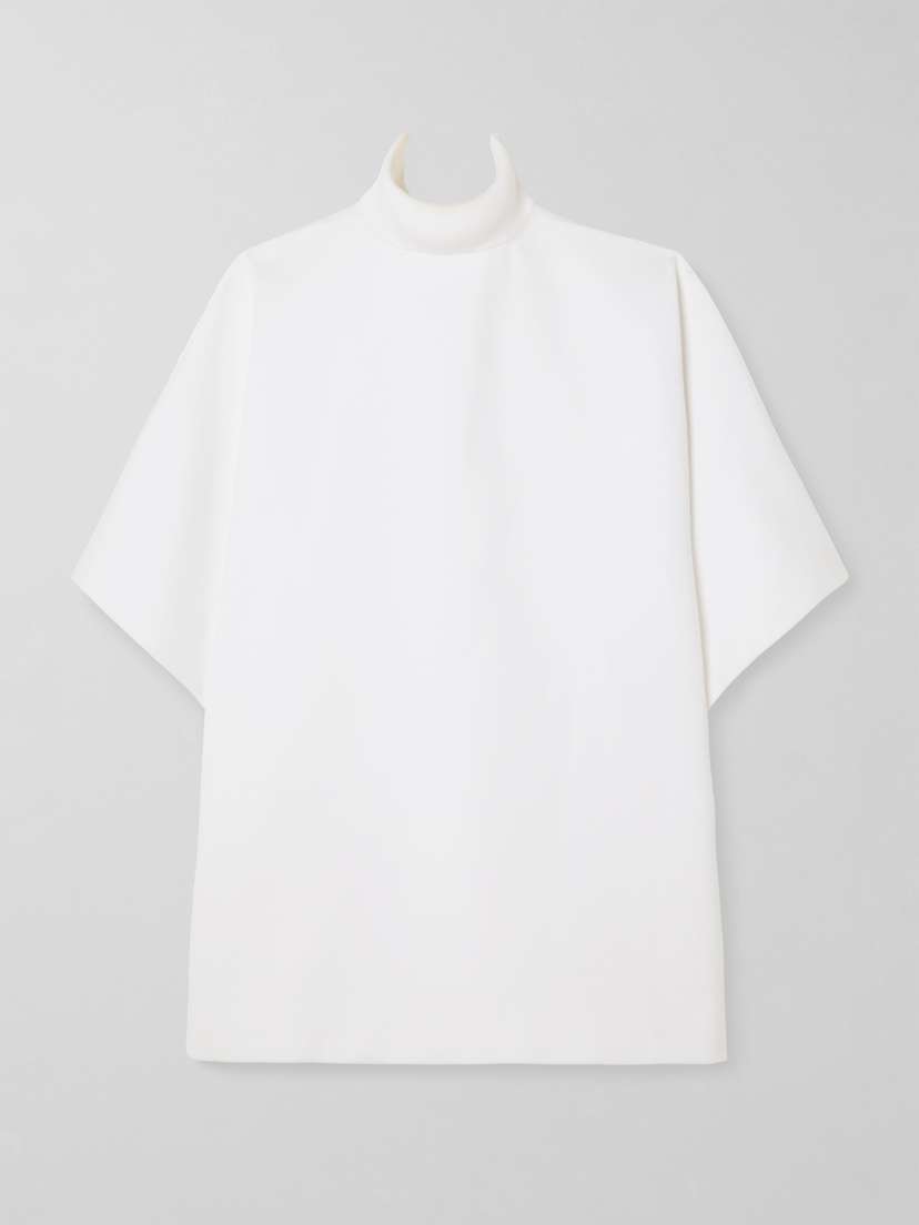 Alaïa Oversized Cotton-ponte Turtleneck Mini Dress