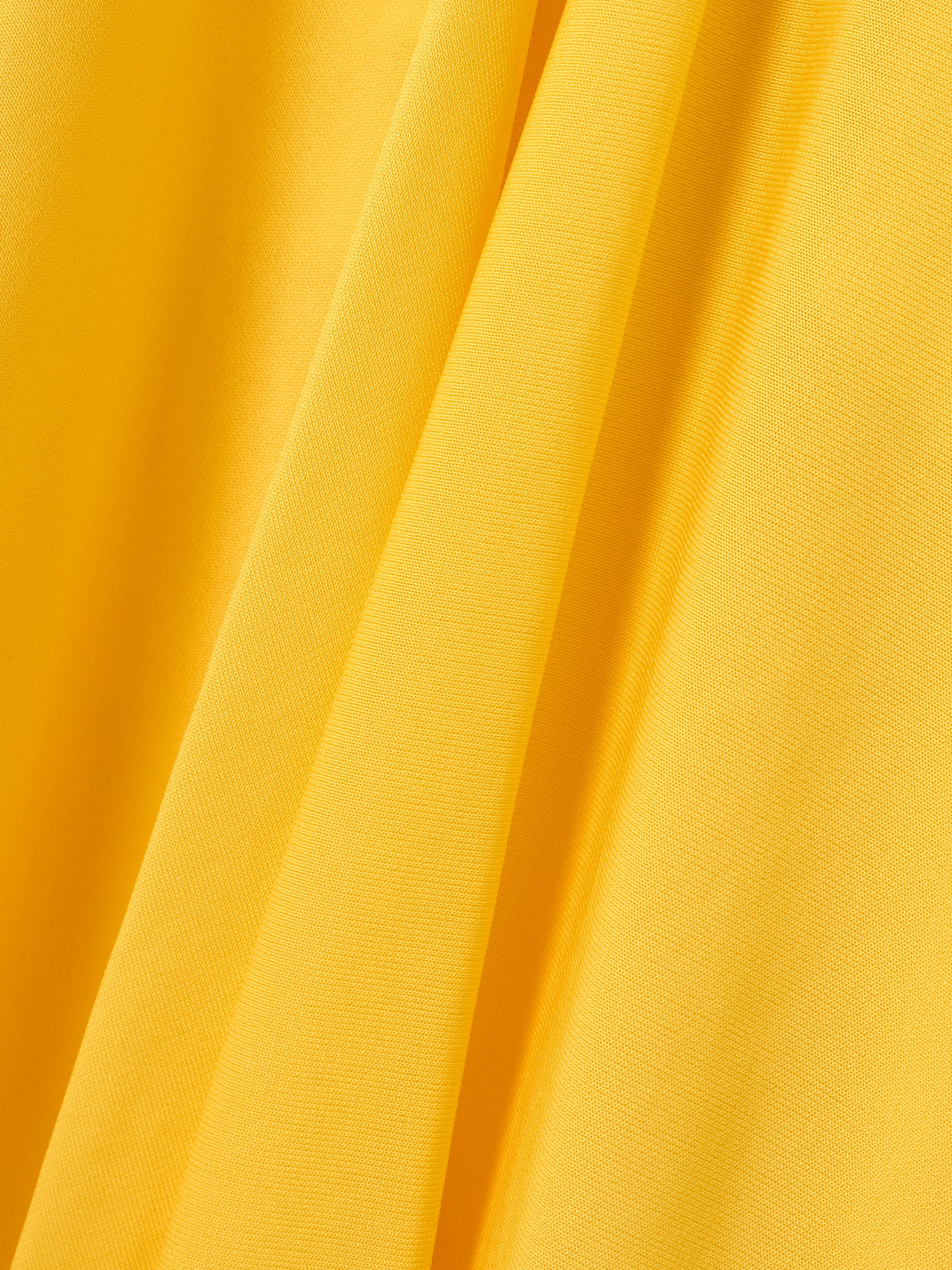 Shop Alaïa Asymmetric Jersey Midi Dress In Yellow