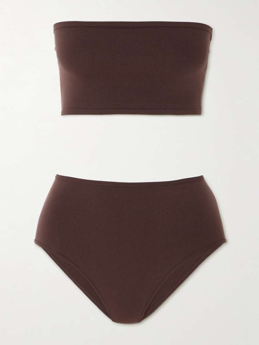 Alaïa Stretch-jersey Bandeau Bra And Briefs Set