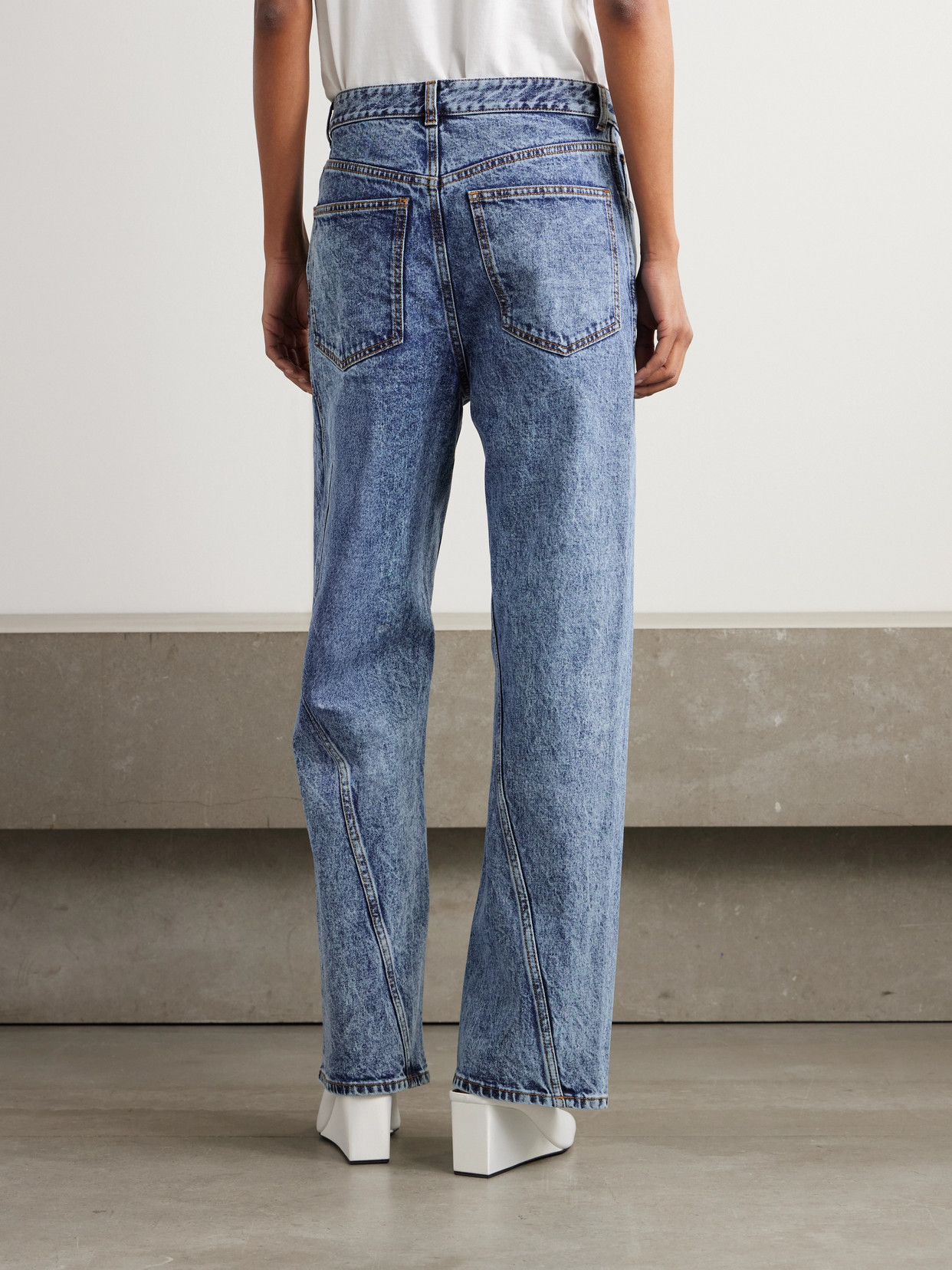 ALAÏA PANELED JEANS