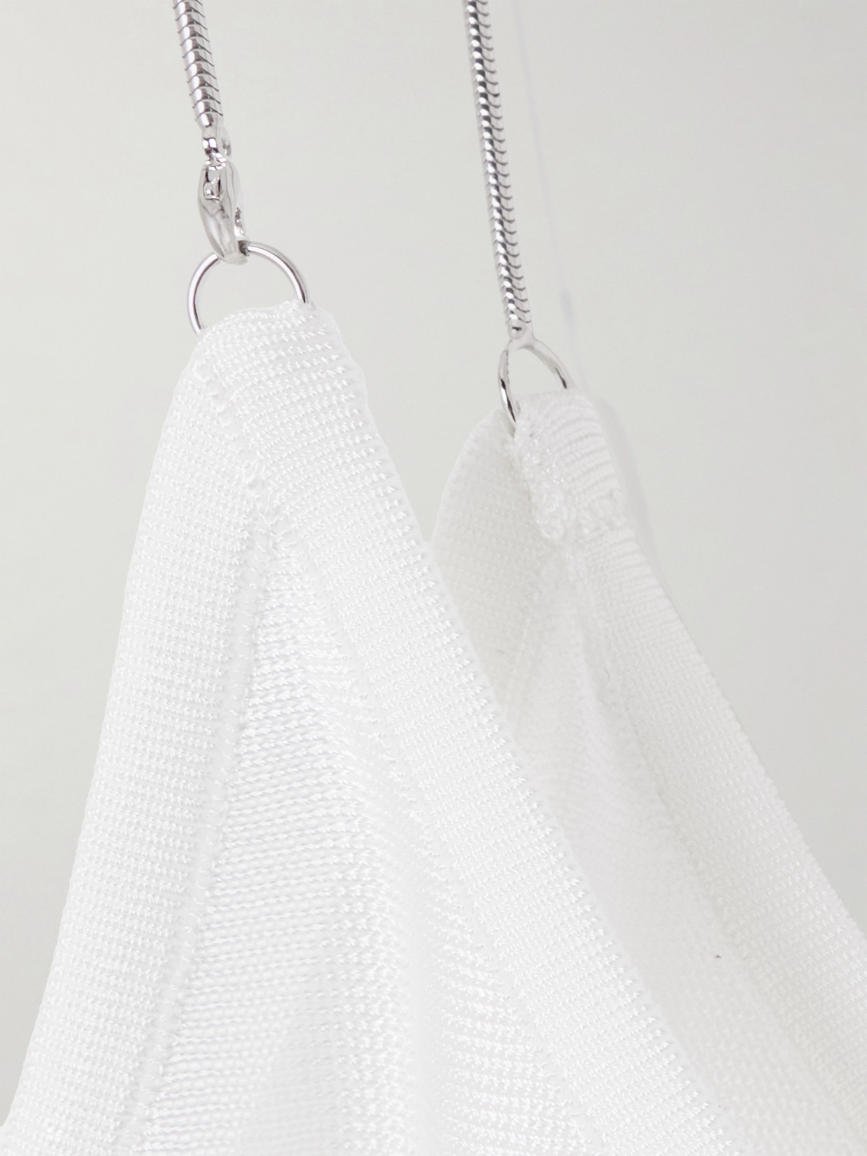 Alaïa Embellished Knitted Camisole In White