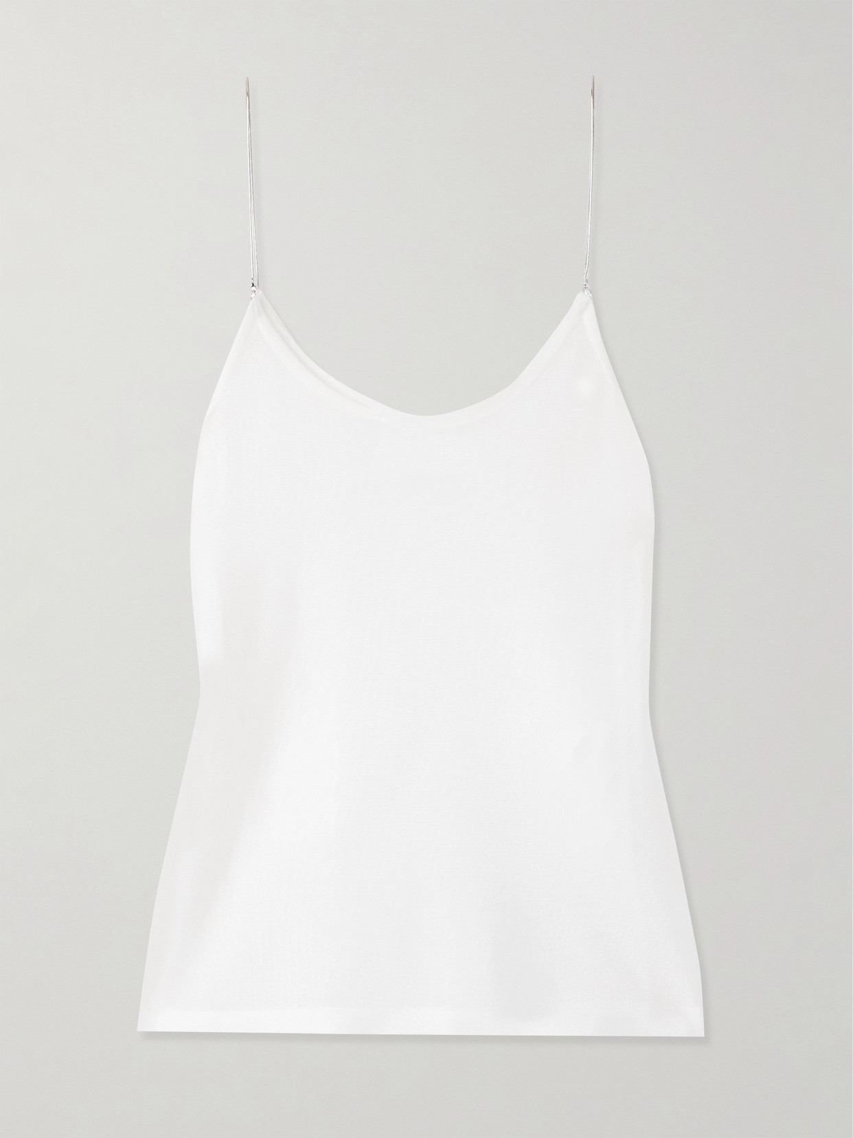 Alaïa Embellished Knitted Camisole In White
