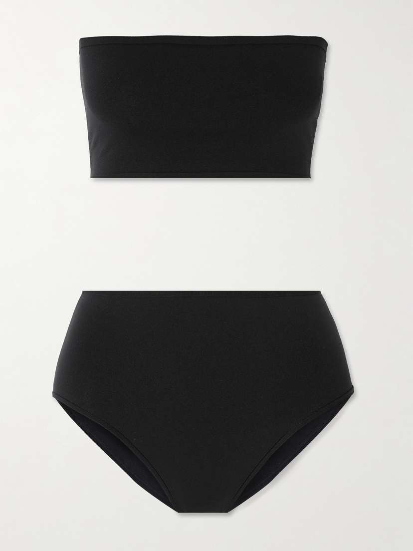 Alaïa Stretch-jersey Bandeau Bra And Briefs Set