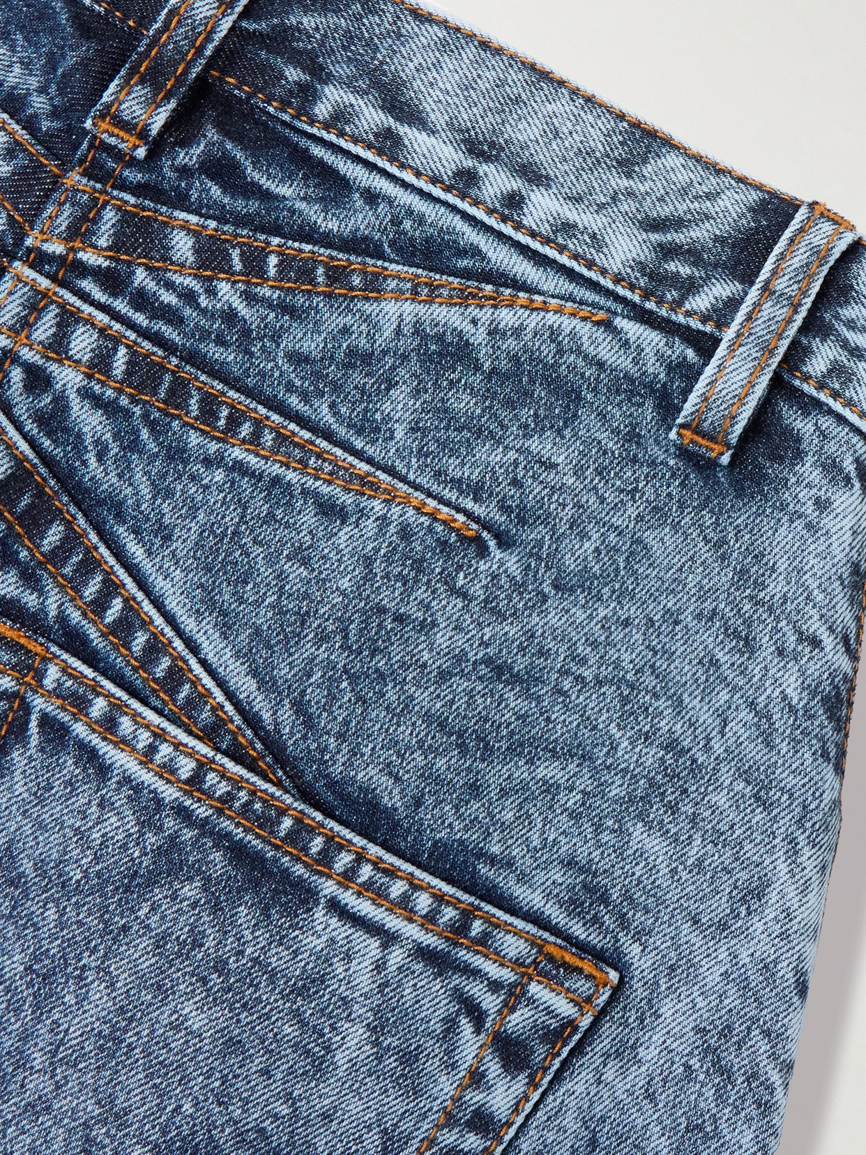 Alaïa Alaia Women Rounded Jeans In Snow Denim In Blue