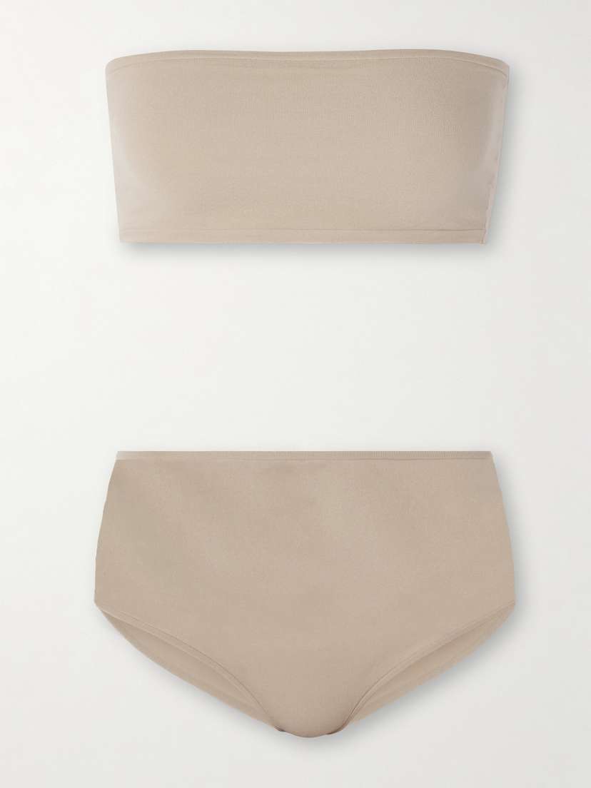 Alaïa Stretch-jersey Bandeau Bra And Briefs Set