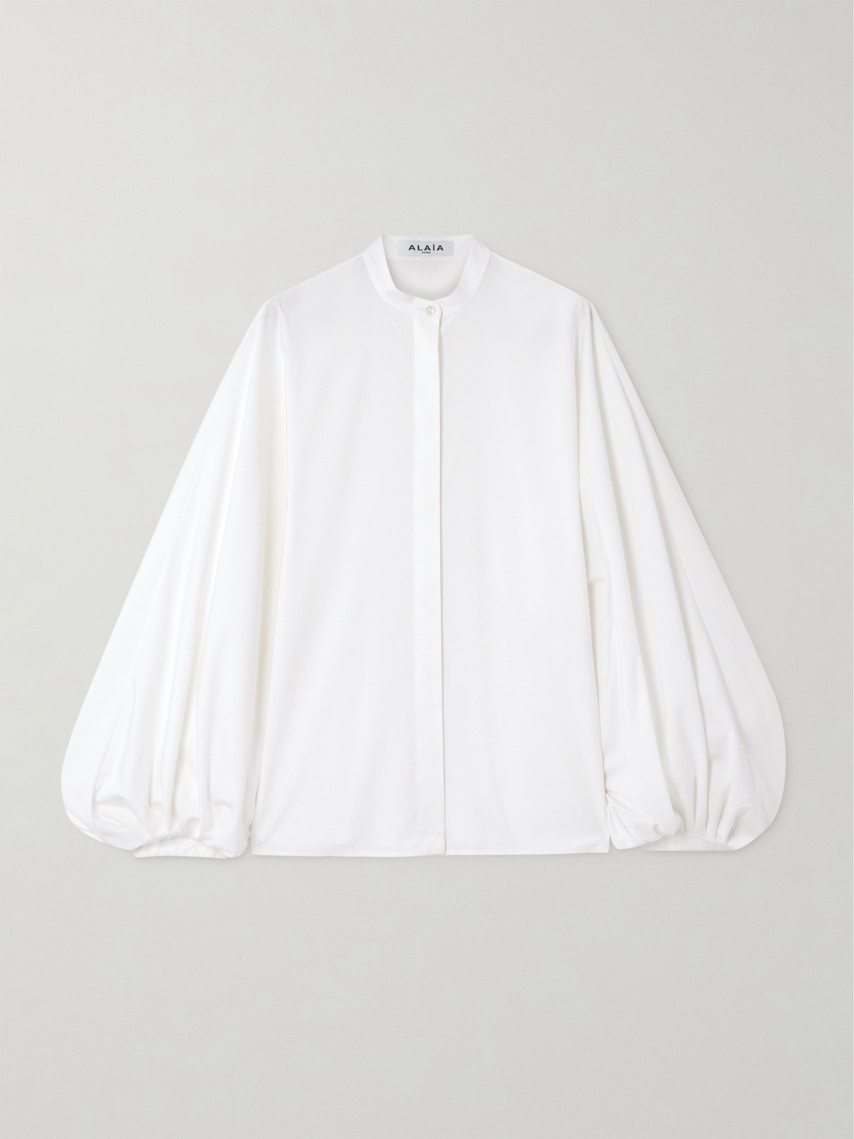 Alaïa Cotton-poplin Blouse In White
