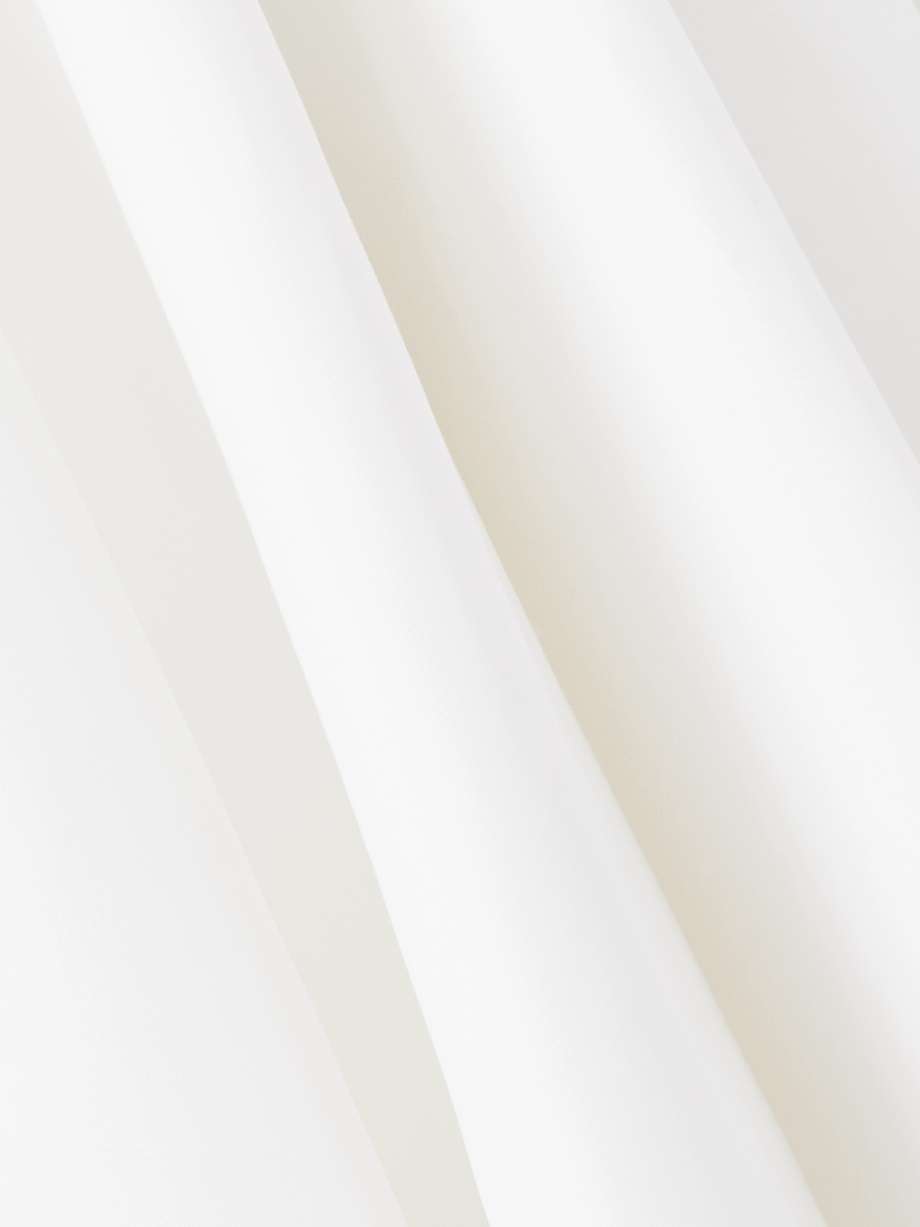 asymmetric cotton-poplin mini dress