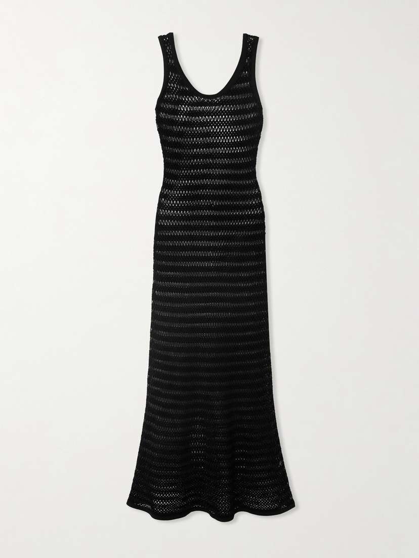 Alaïa Open-knit Maxi Dress