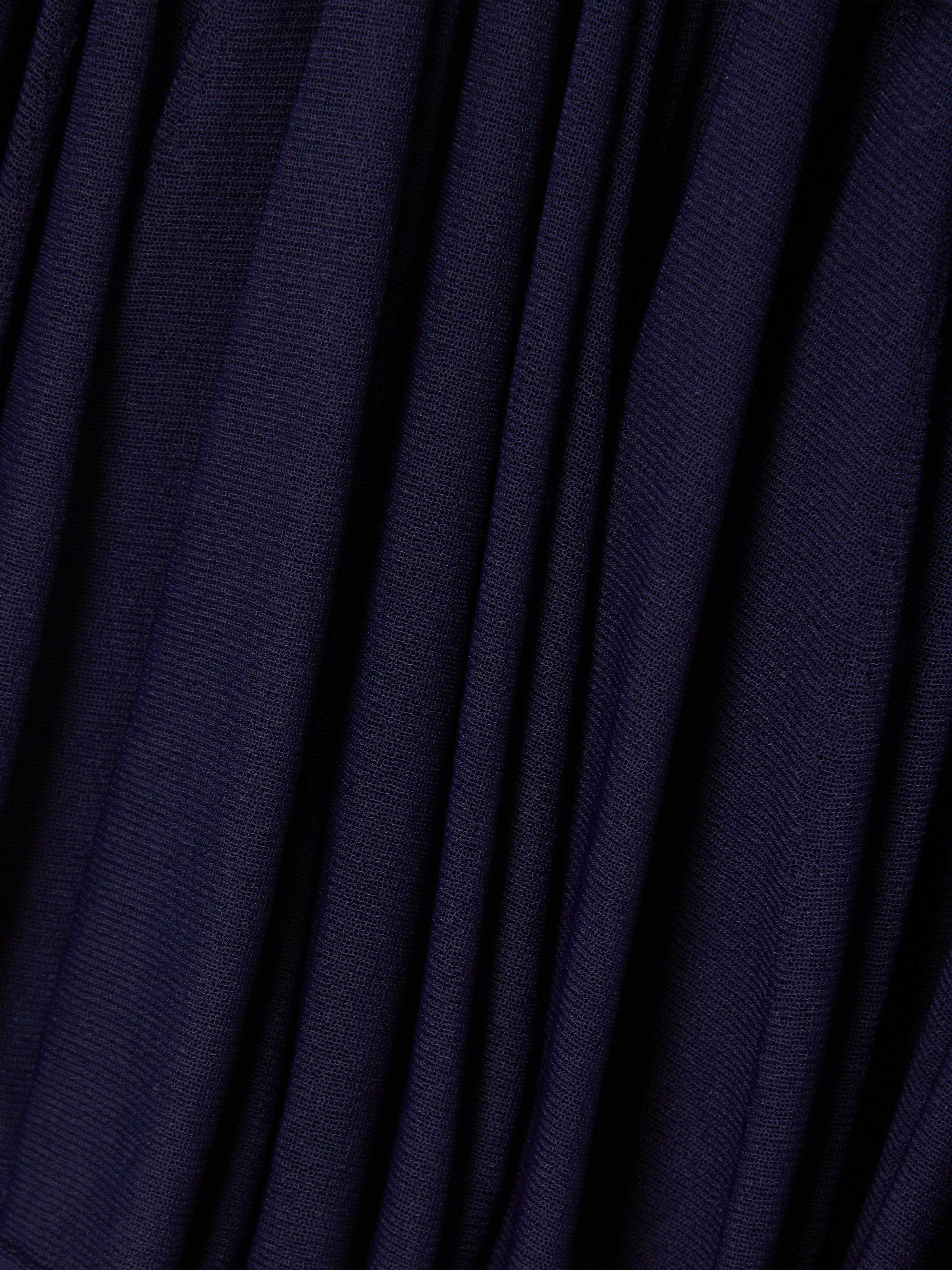 Alaïa Asymmetric pleated tiered knit midi skirt thumbnail