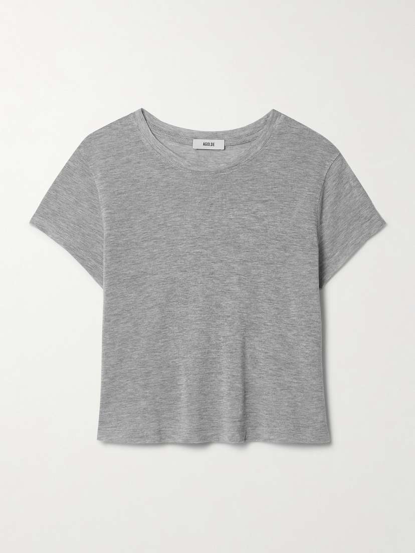 AGOLDE Adine Cropped Lyocell-jersey T-shirt
