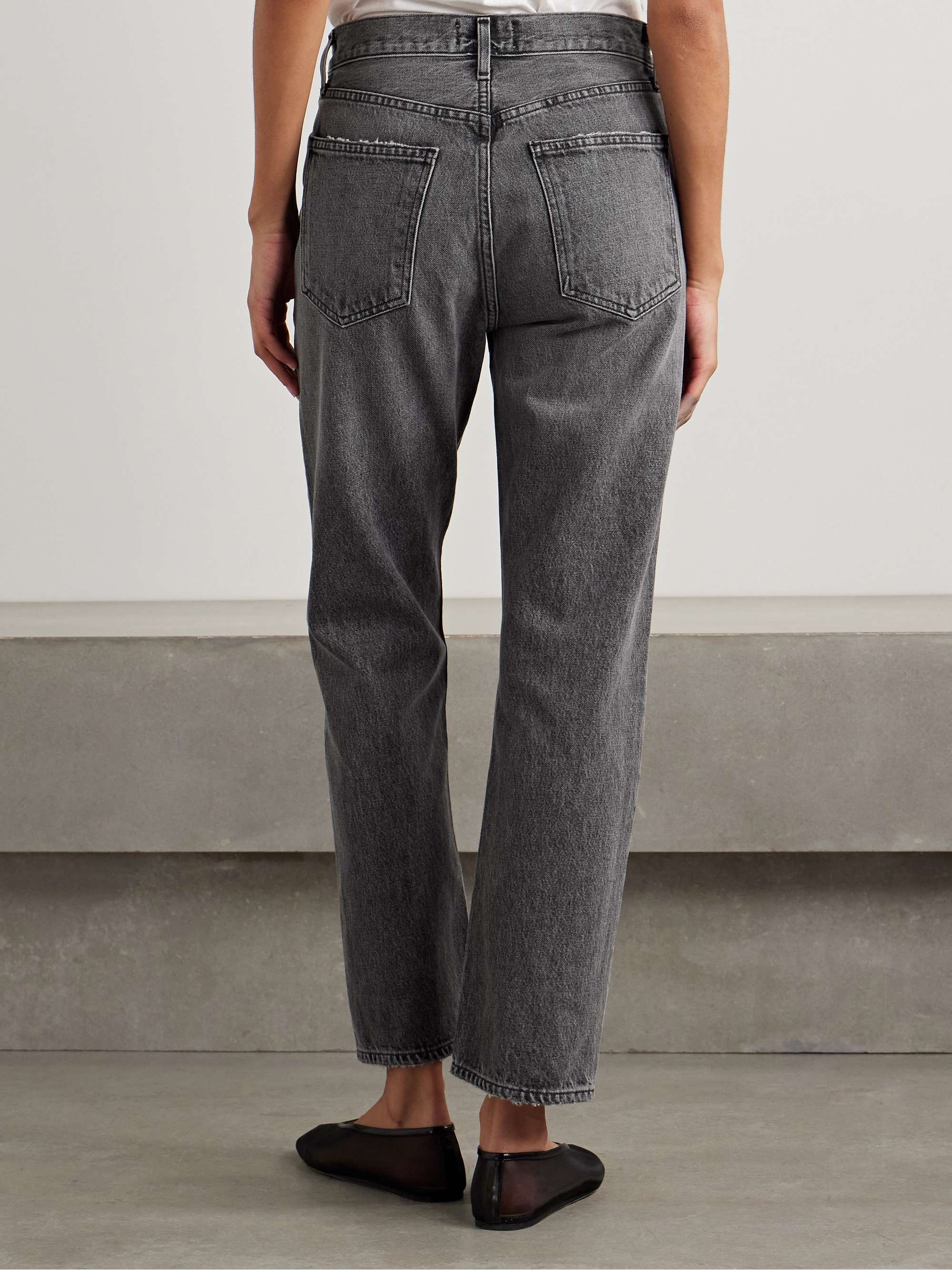AGOLDE '90s Pinch Waist cropped high-rise straight-leg jeans