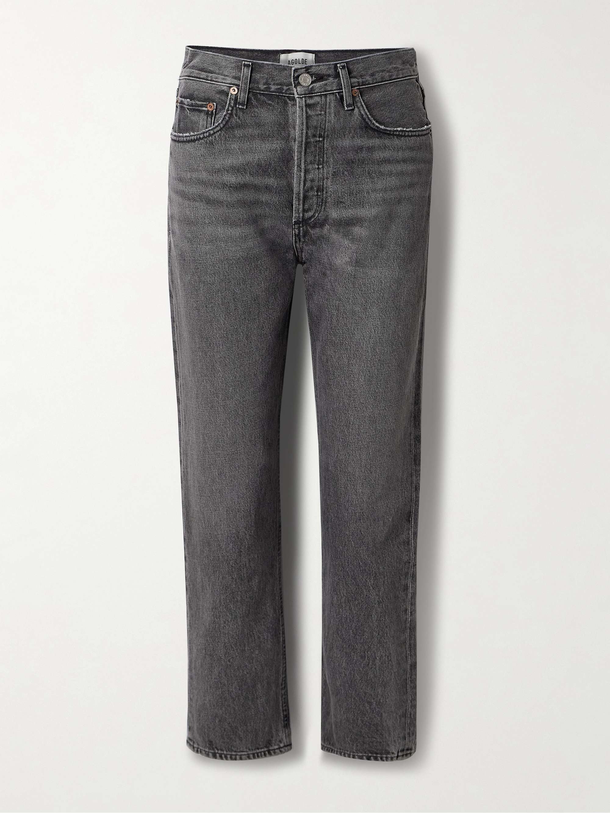 AGOLDE '90s Pinch Waist cropped high-rise straight-leg jeans