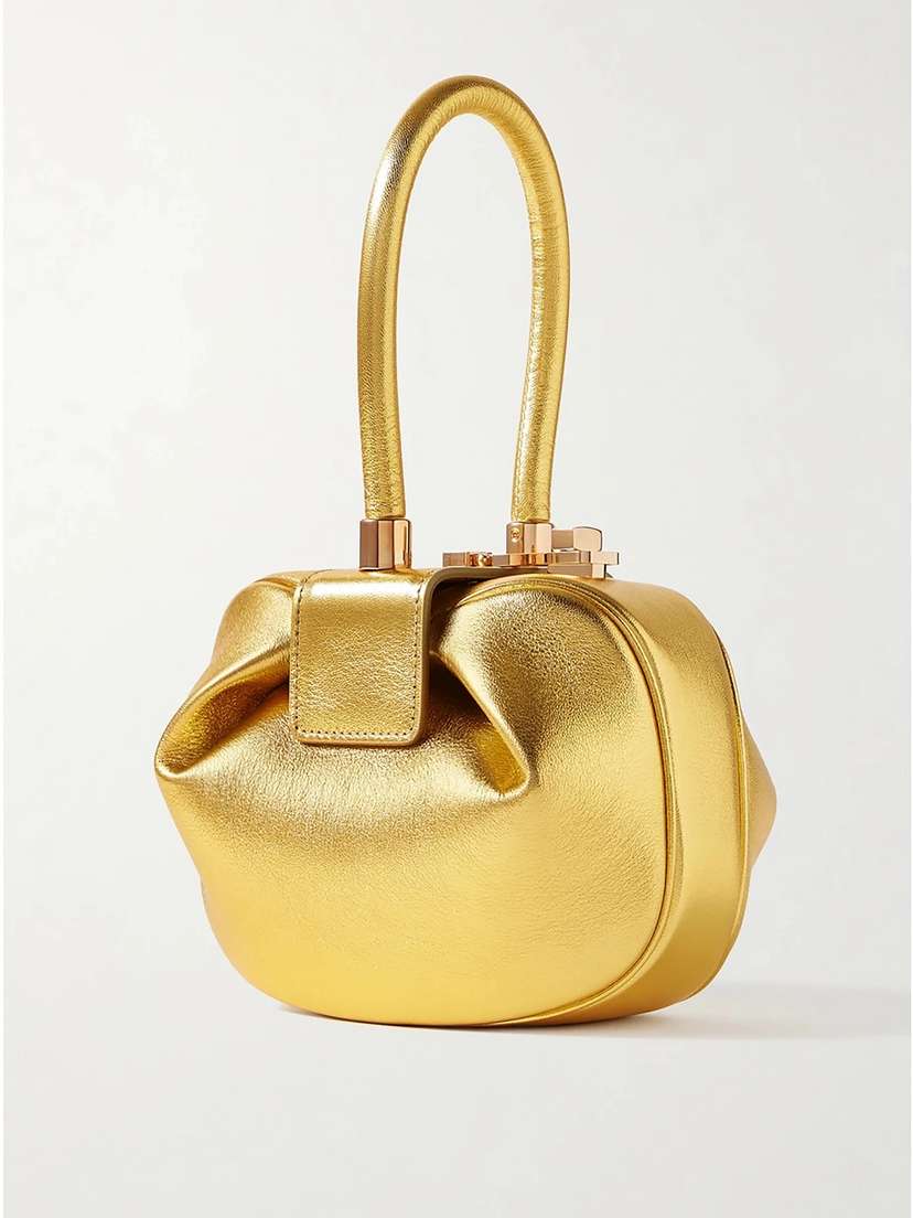 Gabriela Hearst Demi Metallic Leather Bag