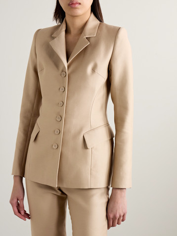 Salon 1884 Moro cotton and silk-blend blazer