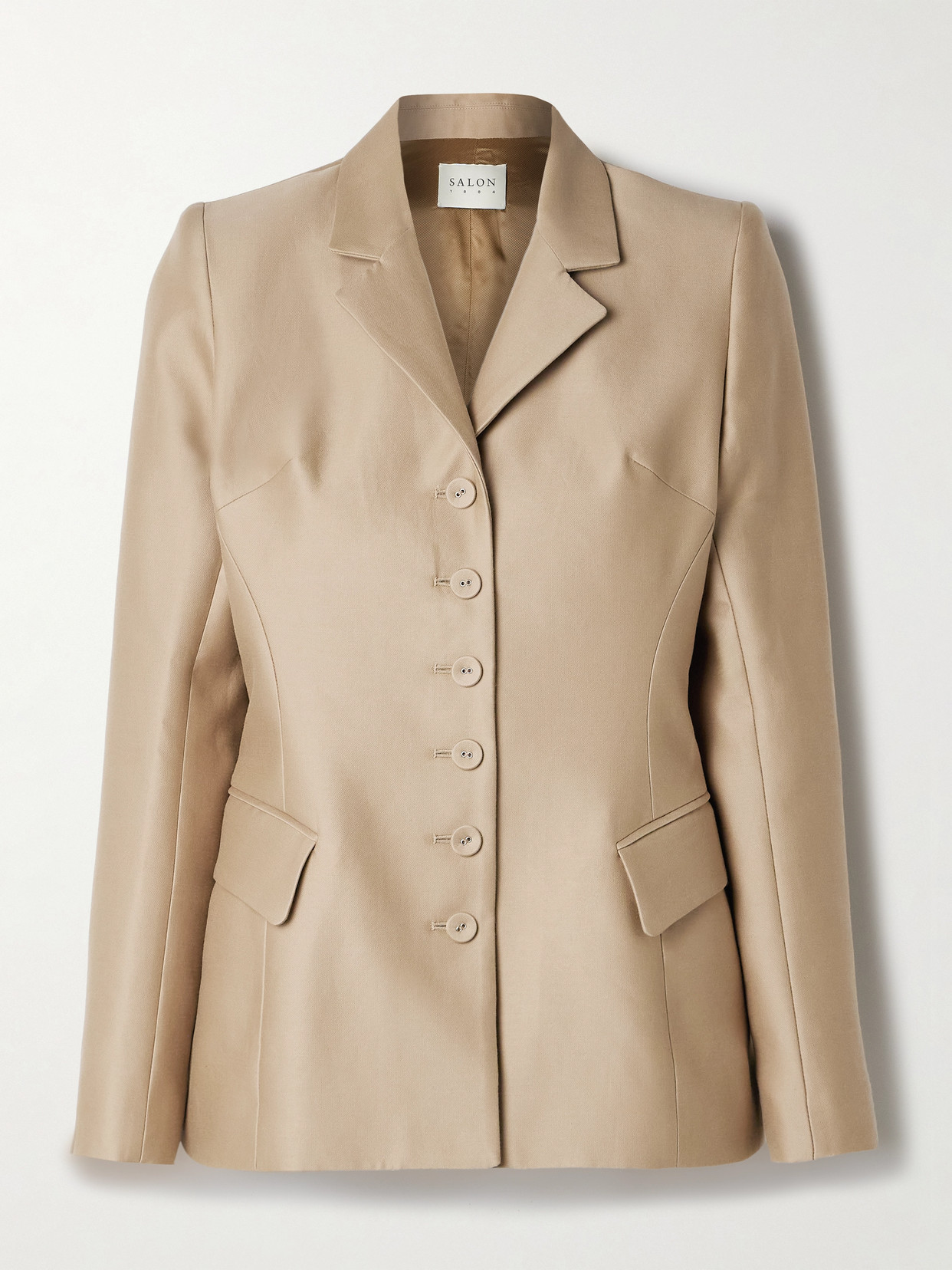Salon 1884 - Moro Cotton And Silk-blend Blazer - Beige