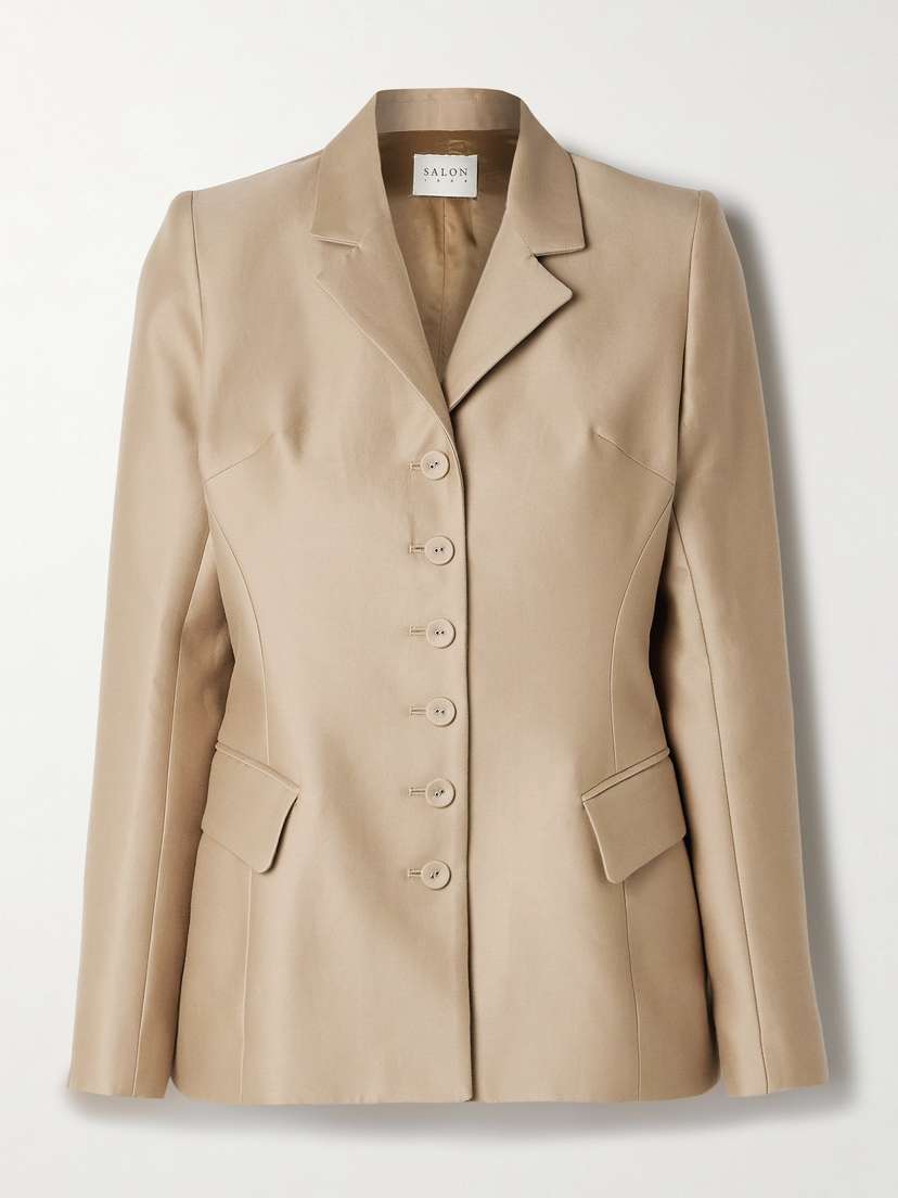 Salon 1884 Moro Cotton And Silk-blend Blazer