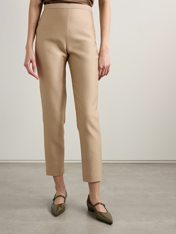 Salon 1884 Laconi cotton and silk-blend tapered pants
