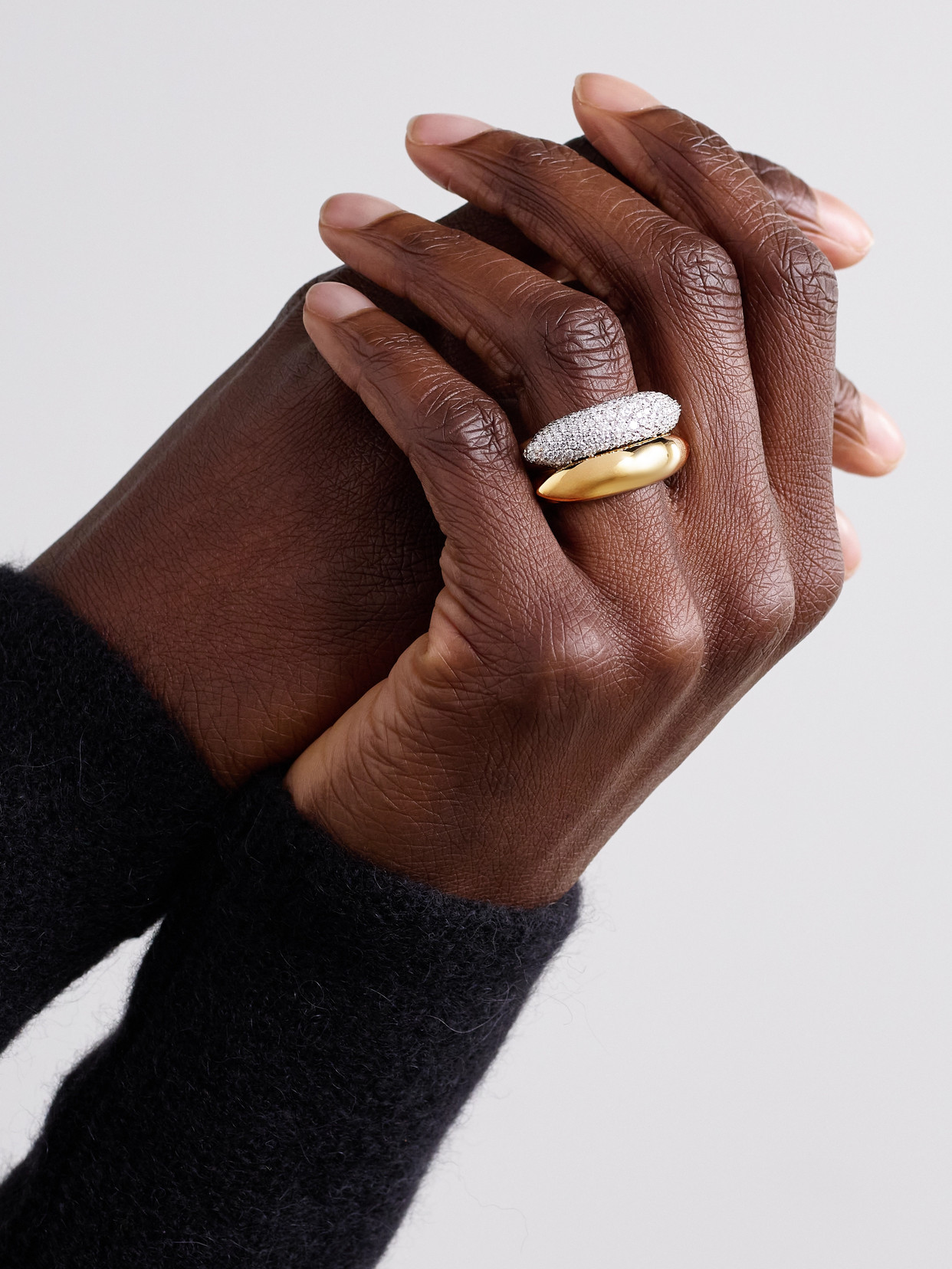 Uniform Object Shard 18-karat Gold Diamond Ring In Gold